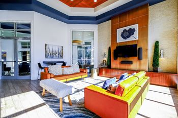 social lounge at Soho Parkway apartments